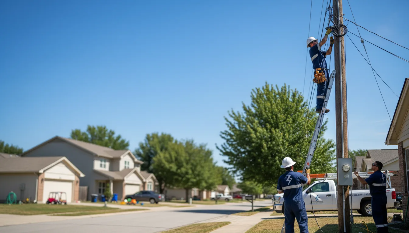 Residential electrician providing installation services in Sparta, OH